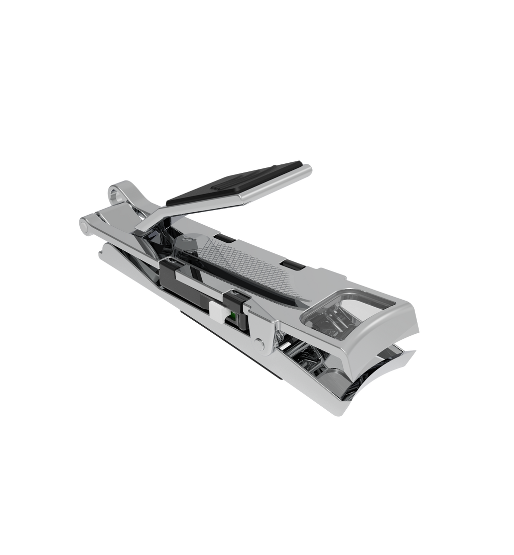Nail Clippers w/Light, Nail File, Ergonomic Grip, Nail Catcher & Magnifying Glass
