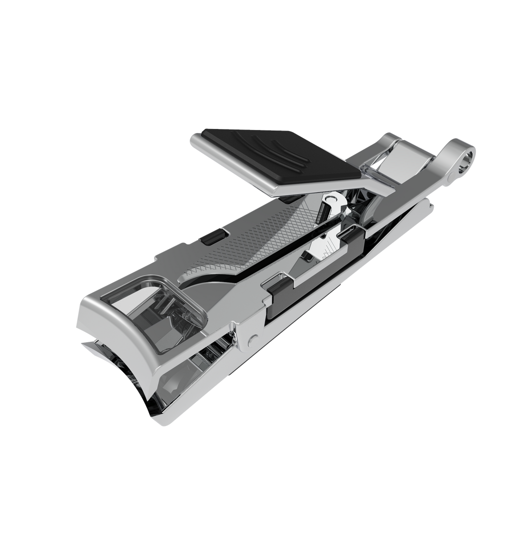 Nail Clippers w/Light, Nail File, Ergonomic Grip, Nail Catcher & Magnifying Glass
